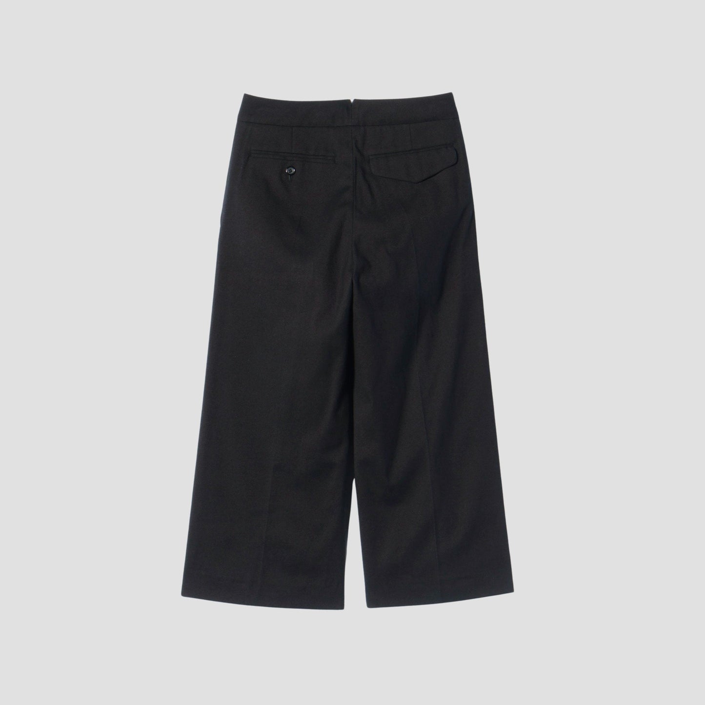 BRUSHED COTTON WOOL TROUSERS