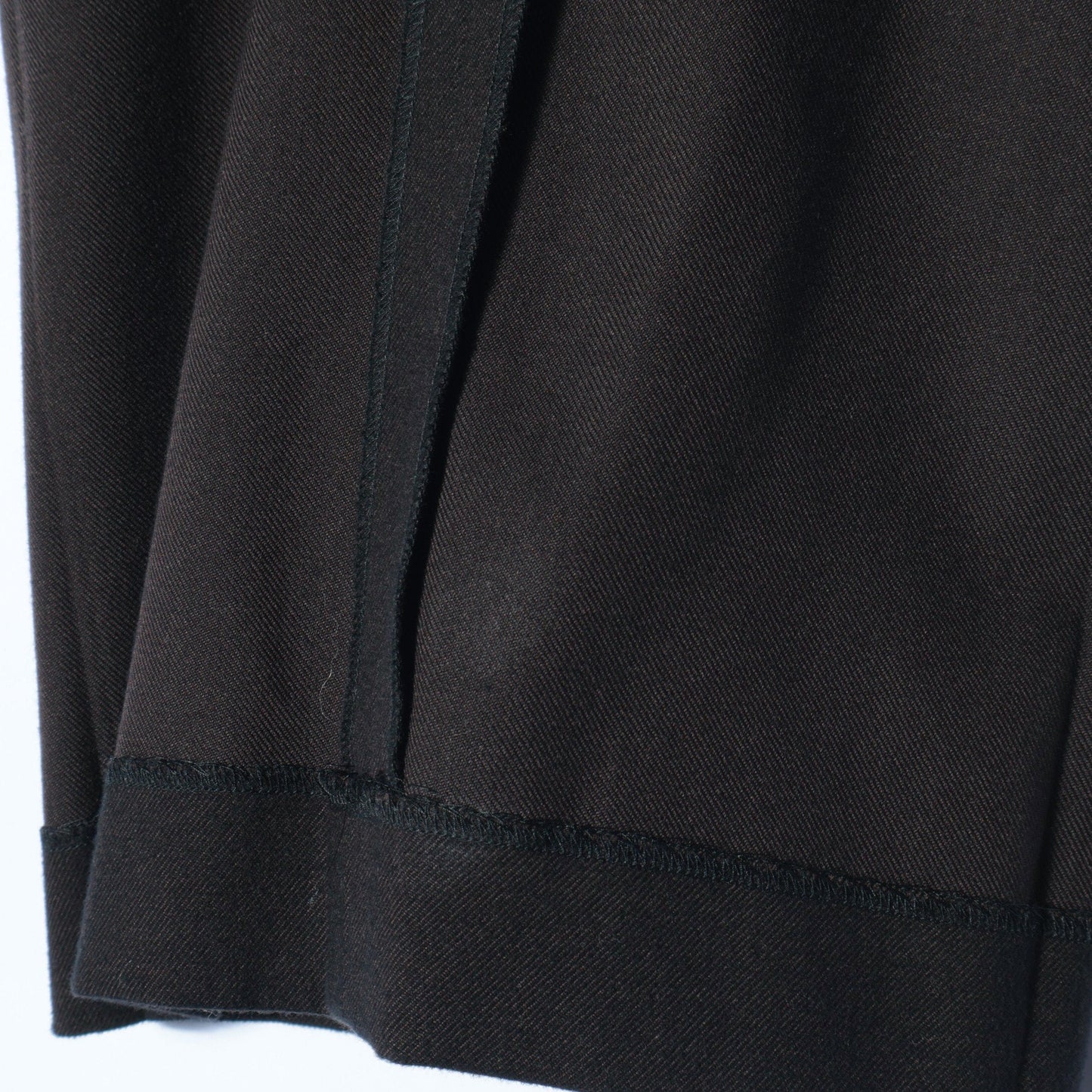 BRUSHED COTTON WOOL TROUSERS