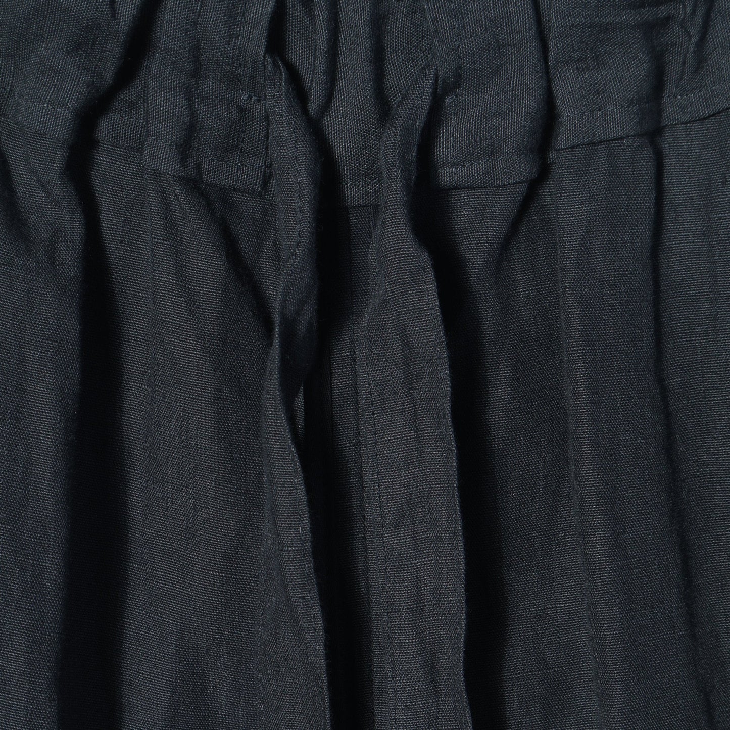 COATED LINEN PLAINWEAVE TROUSERS
