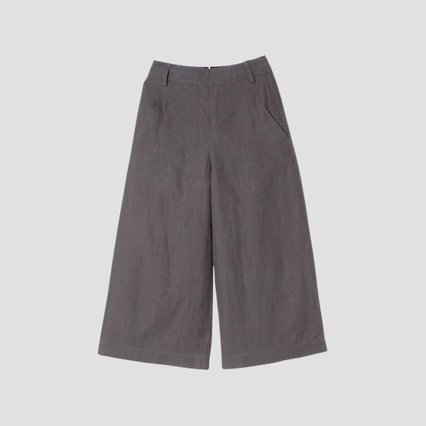 HIGH DENSE LINEN TROUSERS