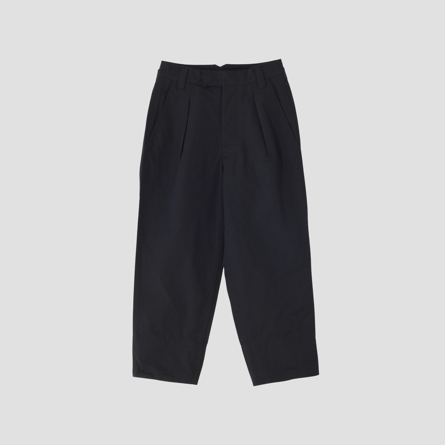 WA-SHI COTTON PLAINWEAVE TROUSERS