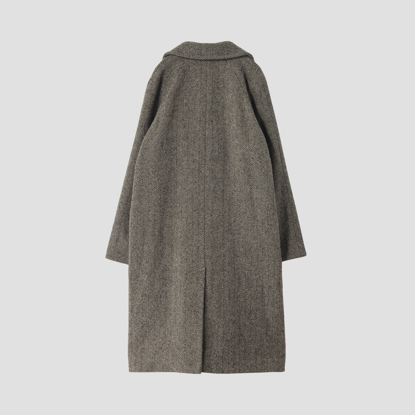 HERRINGBONE WOOL COAT