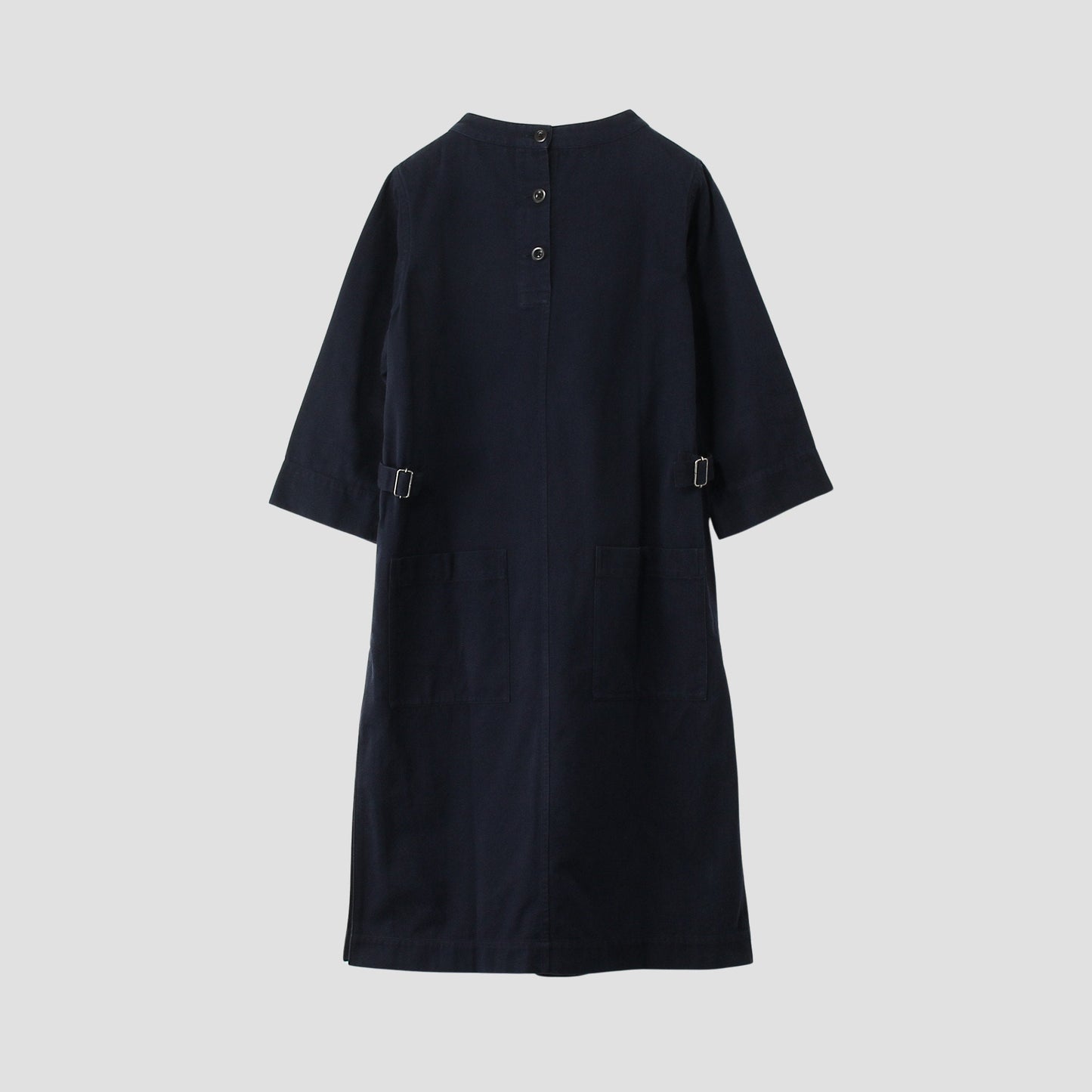 TWISTED YARN COTTON TWILL DRESS
