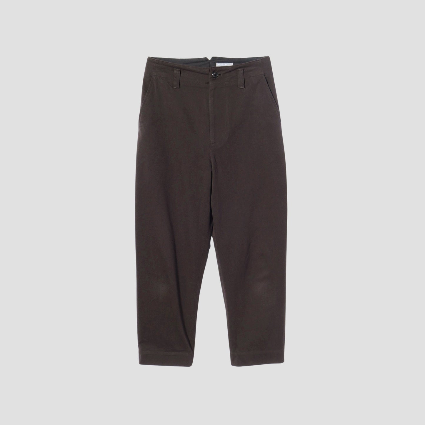 DENSE COTTON TWILL TROUSERS