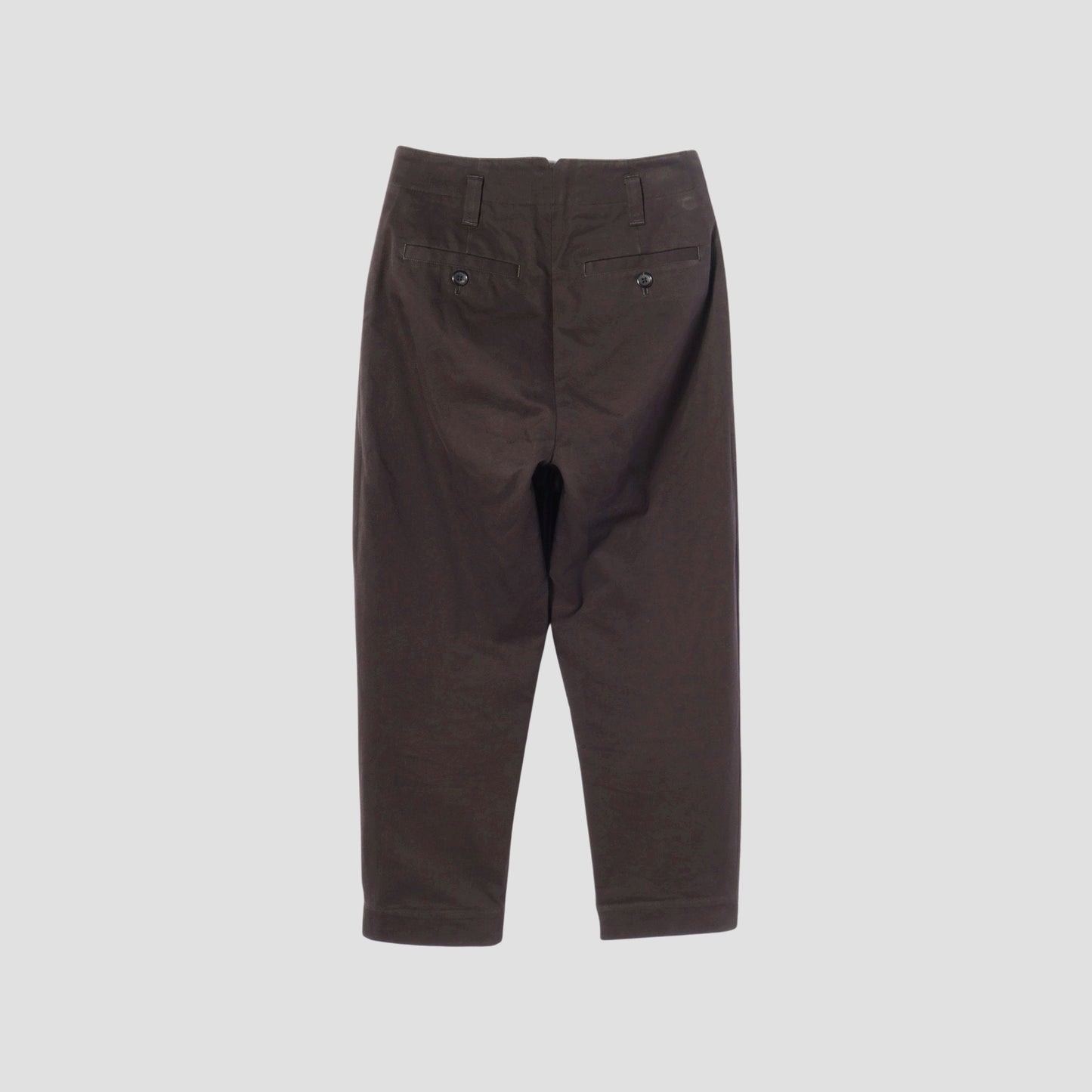 DENSE COTTON TWILL TROUSERS