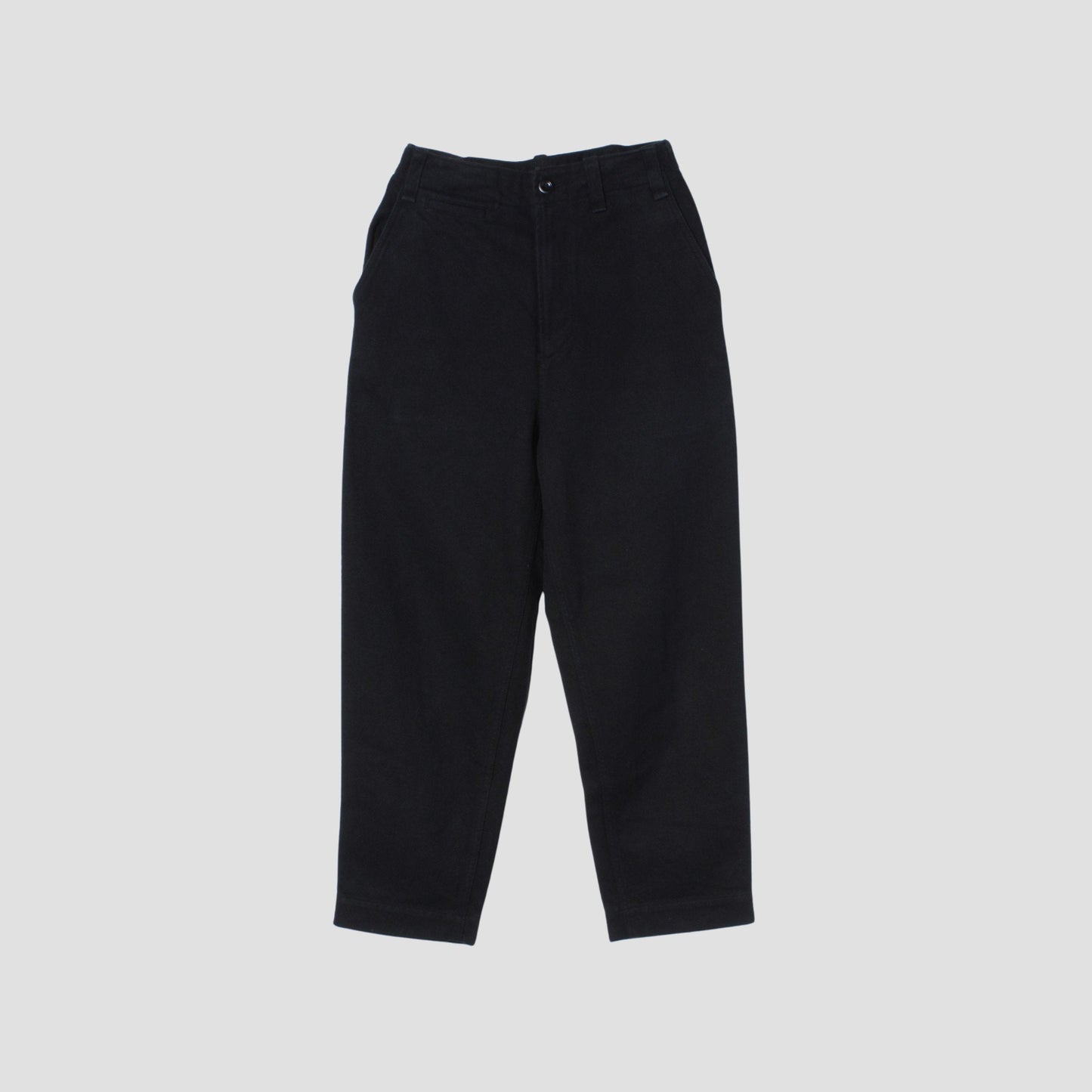WORN LINEN COTTON DRILL TROUSERS