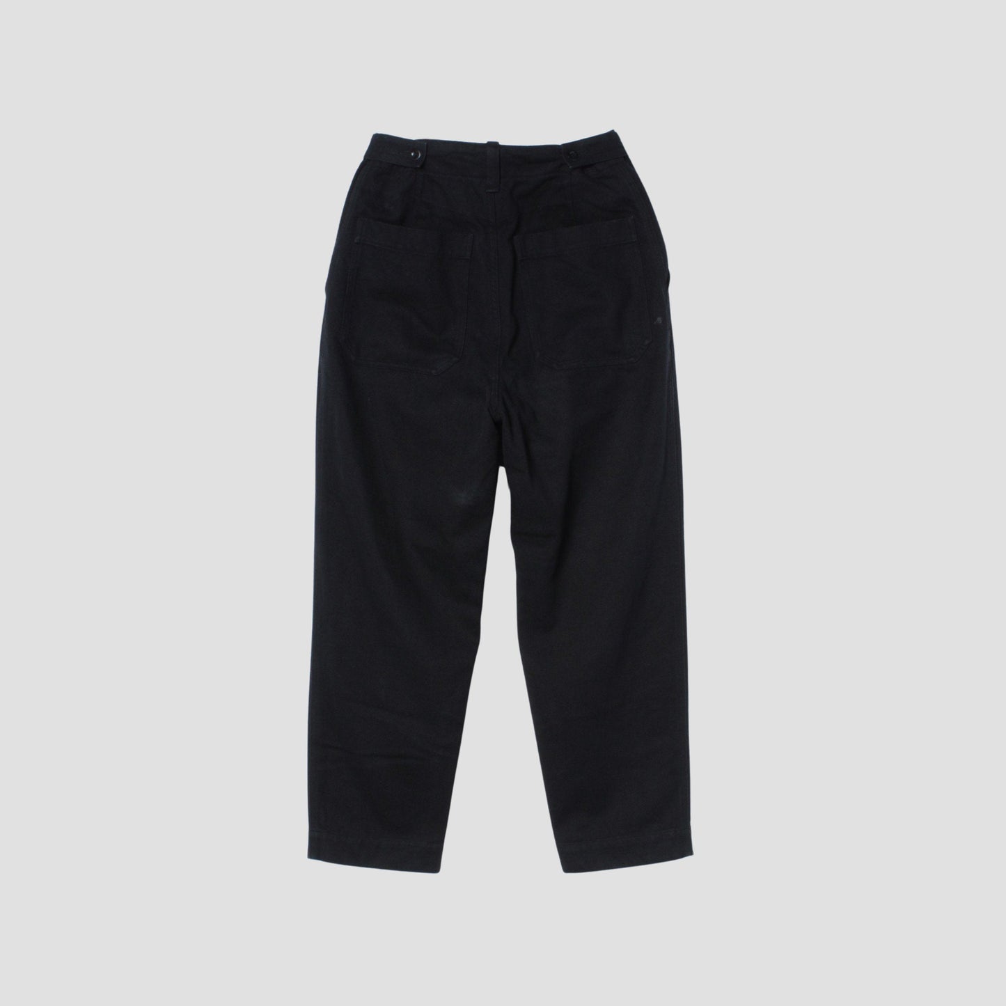WORN LINEN COTTON DRILL TROUSERS
