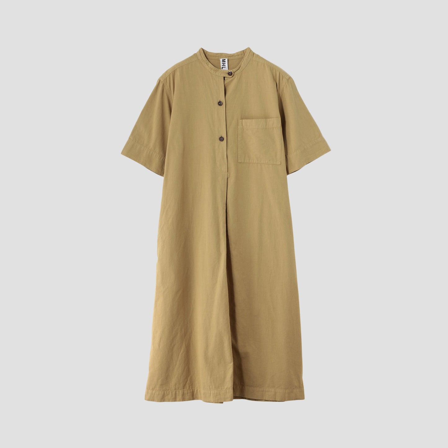 COTTON LINEN SHIRTING DRESS
