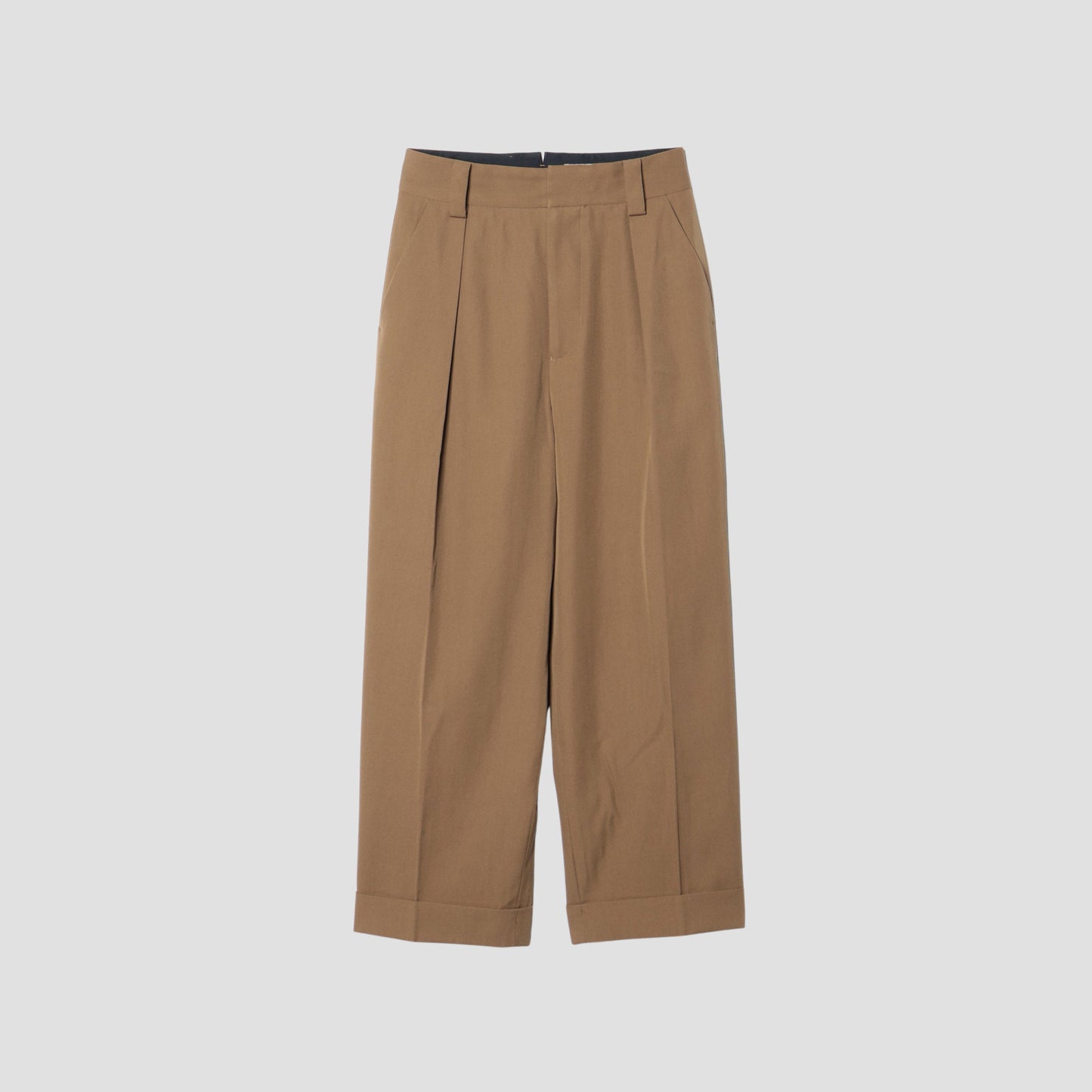 COTTON WOOL TWILL TROUSERS