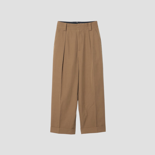 COTTON WOOL TWILL TROUSERS