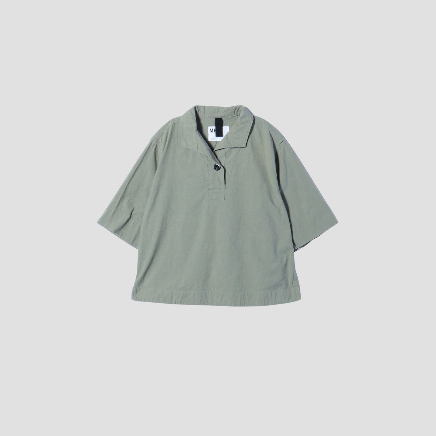 WORN COTTON PLAINWEAVE SHIRT