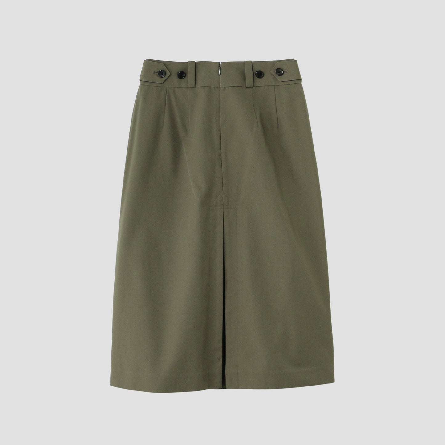 WOOL COTTON TWILL SKIRT