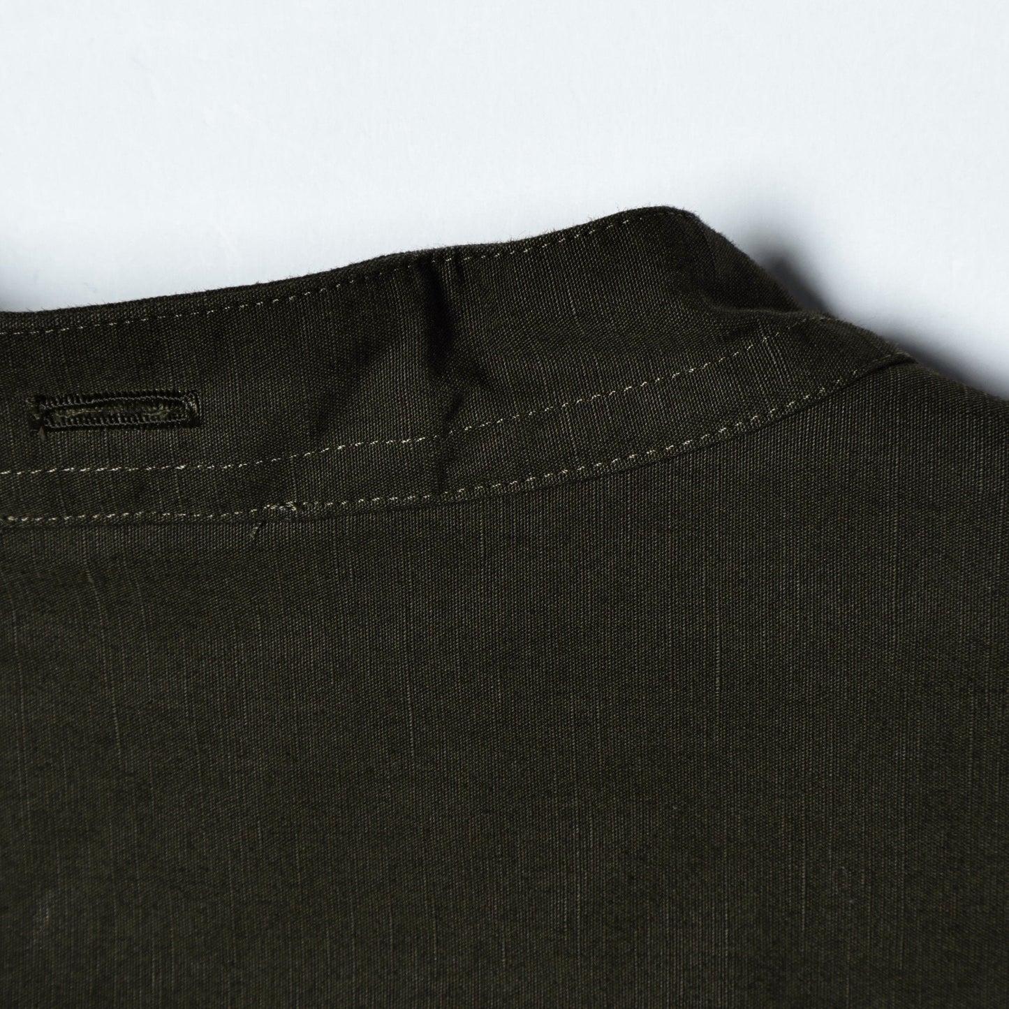 PLAIN WEAVE COTTON LINEN DRESS