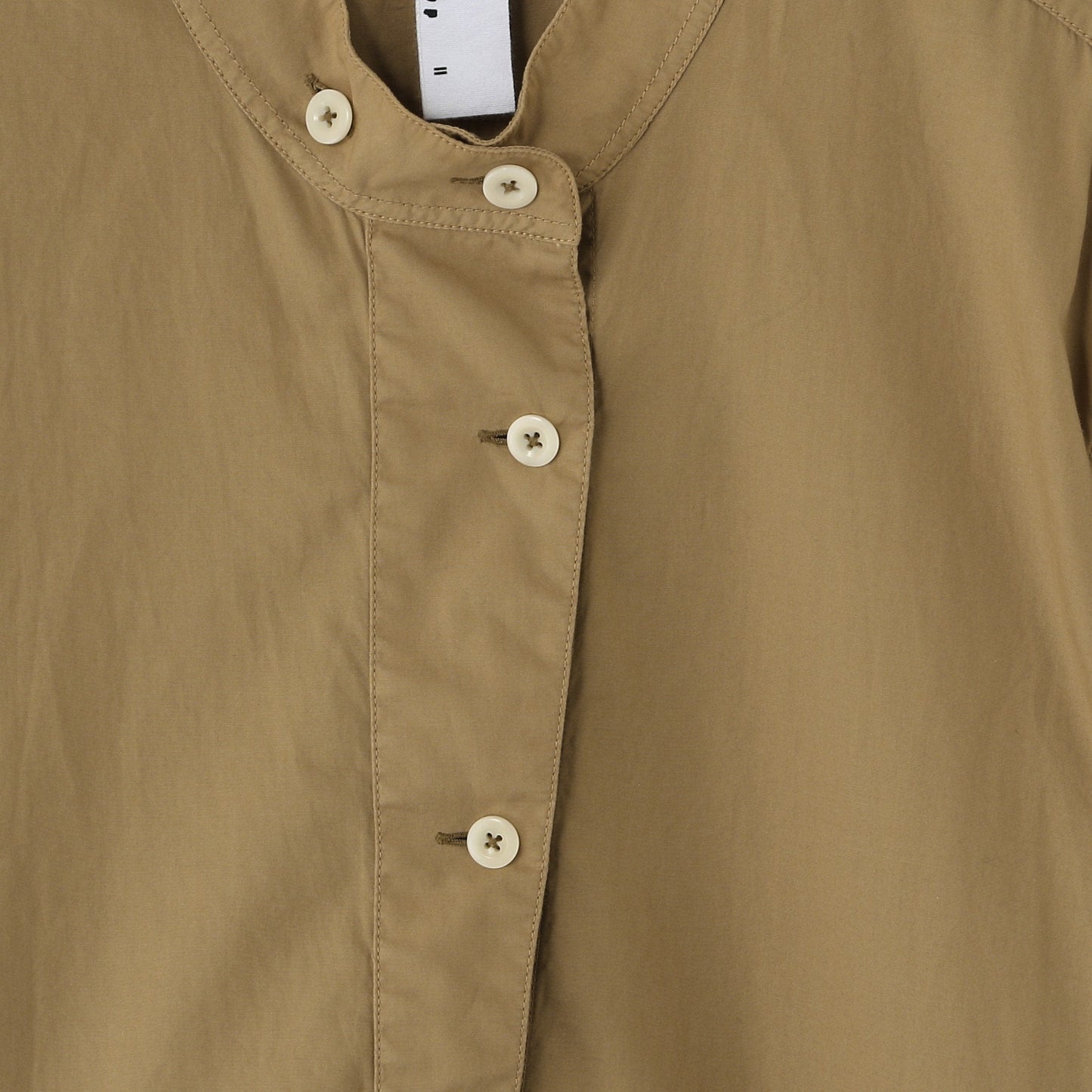 AGO GARMENT DYE BASIC POPLIN DRESS