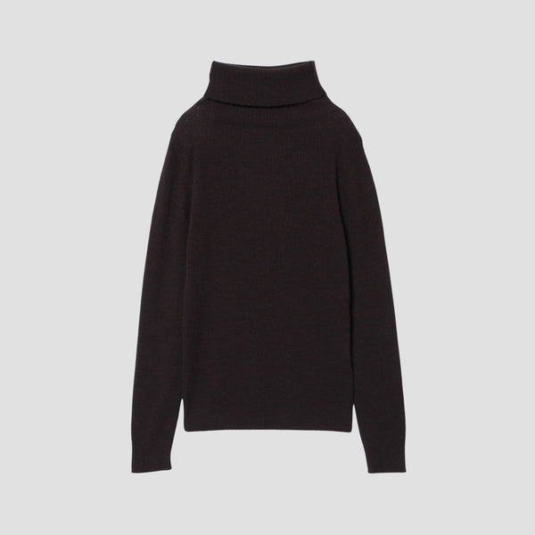 FINE RIB TURTLENECK KNIT