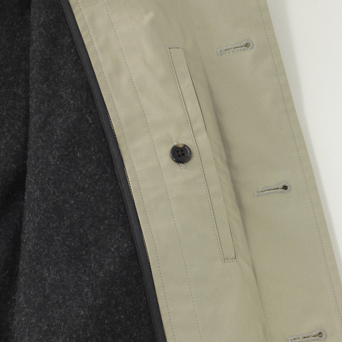 WASHED COTTON POPLIN COAT