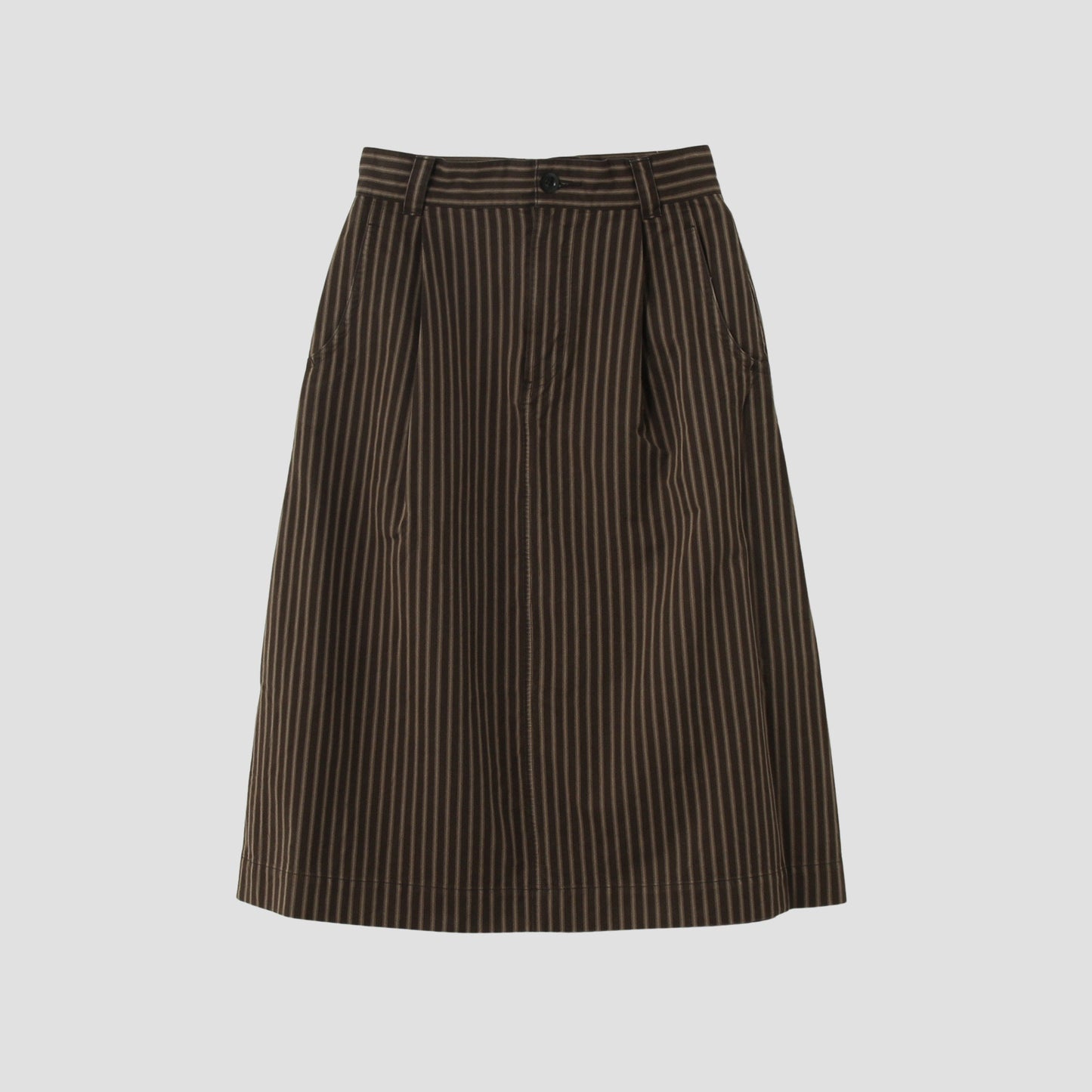 TICKING STRIPE COTTON WOOL(MHL SHOP限定) SKIRT