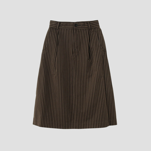 TICKING STRIPE COTTON WOOL(MHL SHOP限定) SKIRT