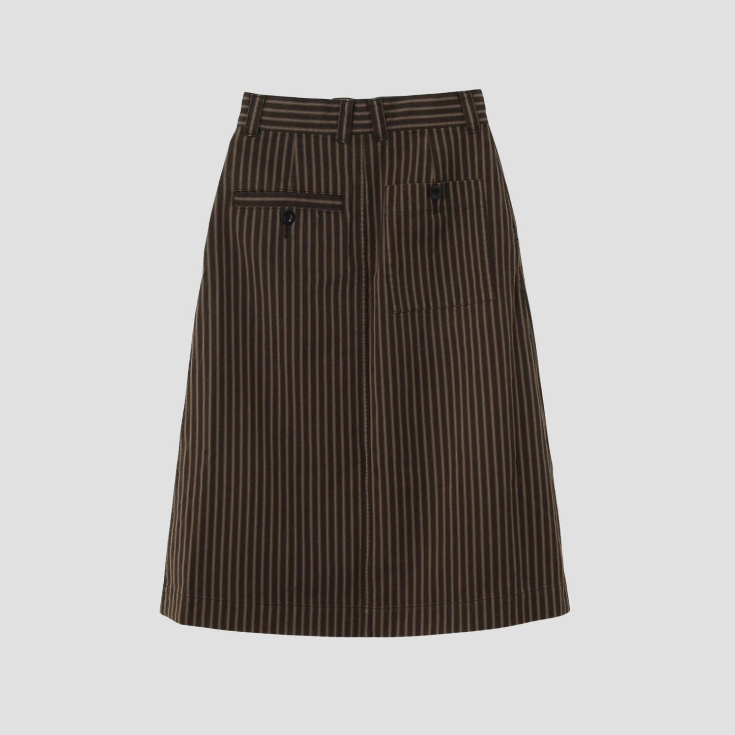 TICKING STRIPE COTTON WOOL(MHL SHOP限定) SKIRT