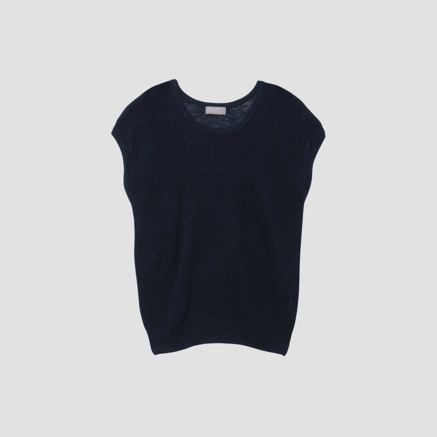 LINEN PIQUE VEST KNIT