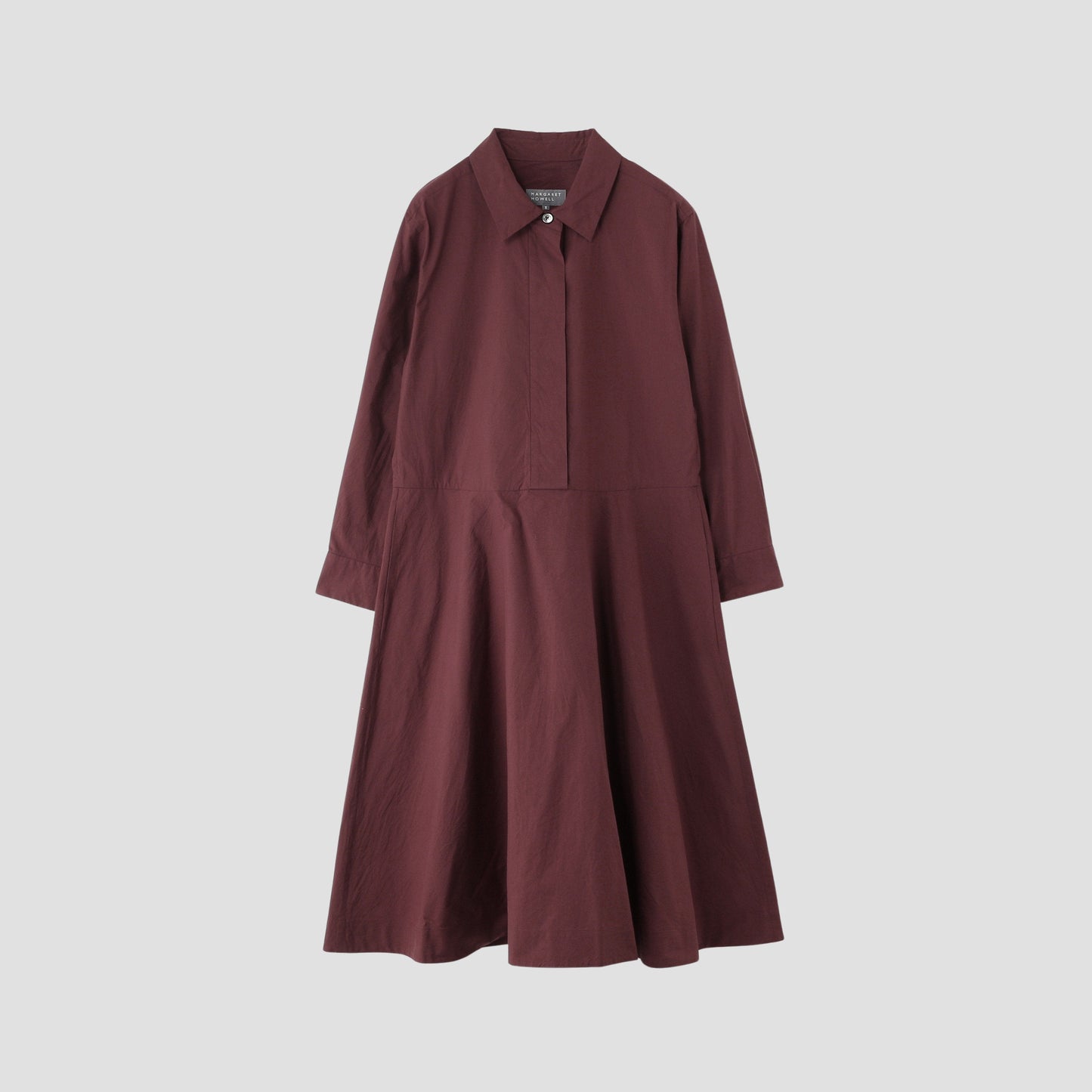 MATT COTTON SILK POPLIN DRESS
