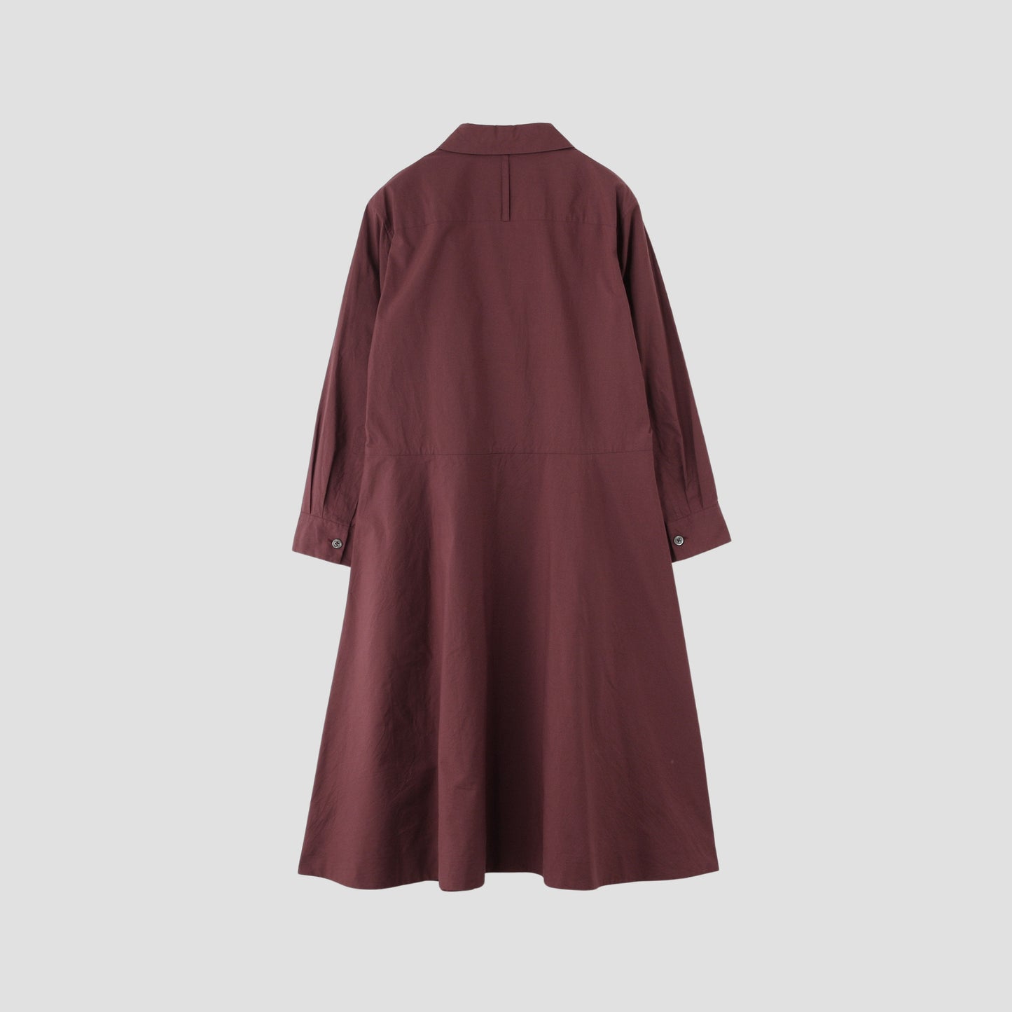MATT COTTON SILK POPLIN DRESS