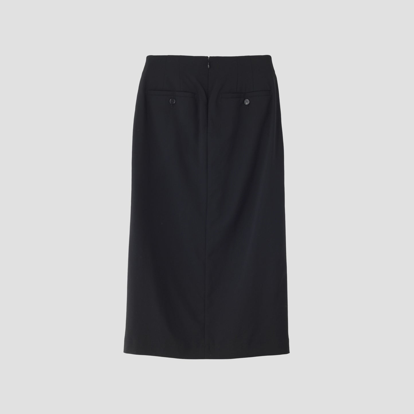 FINE WOOL POPLIN SKIRT