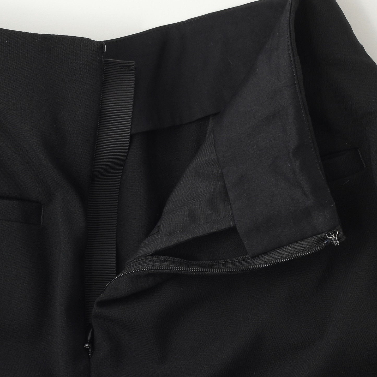 FINE WOOL POPLIN SKIRT