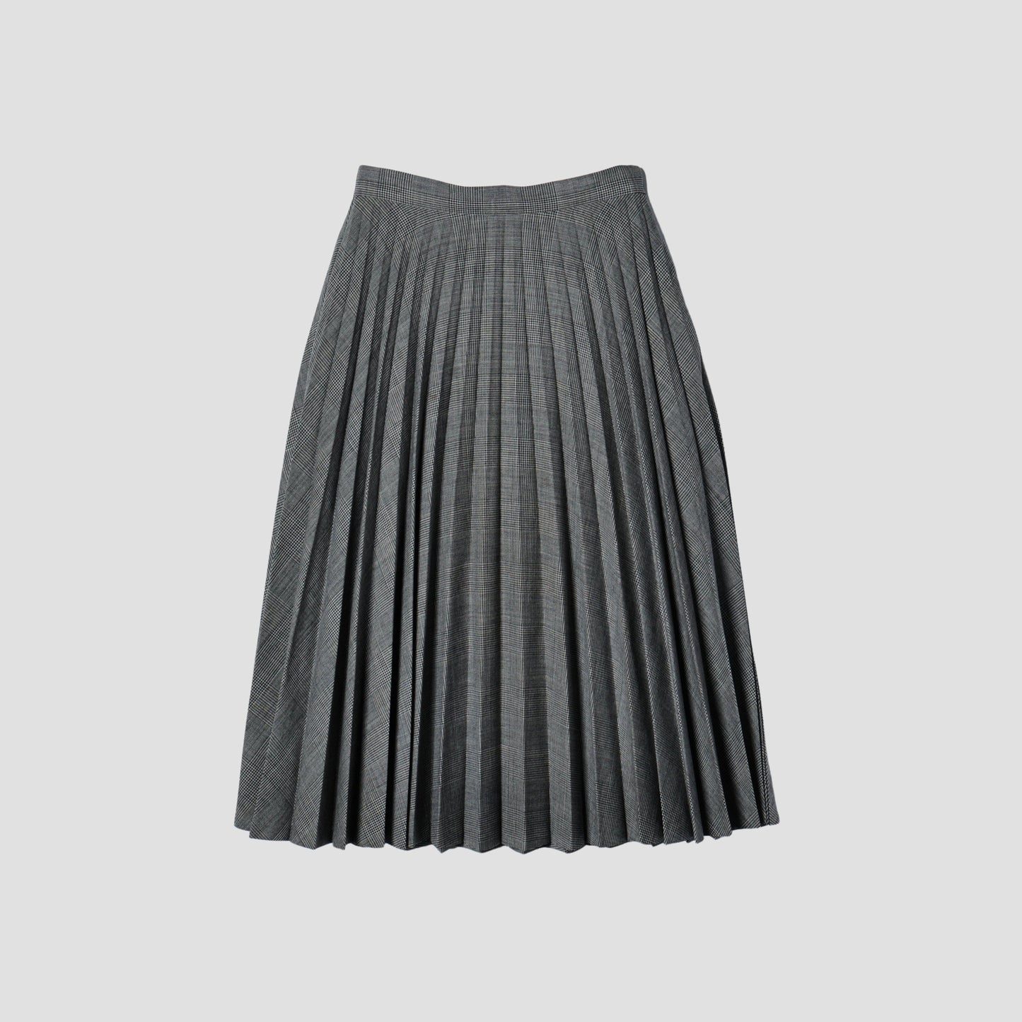 POW CHECK WOOL SKIRT