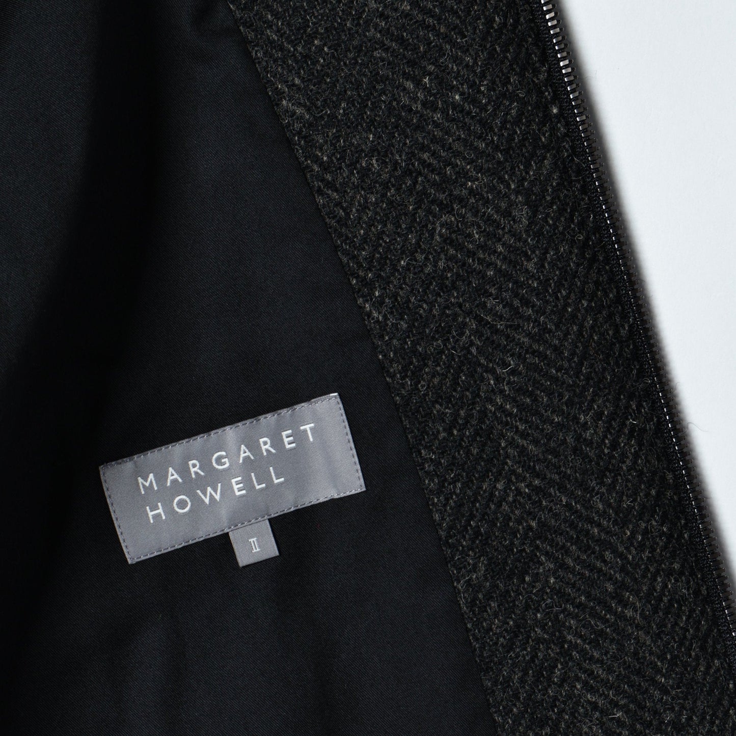HERRINGBONE WOOL TWEED BLOUSON