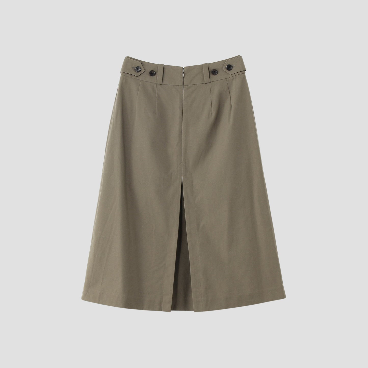 WOOL COTTON TWILL SKIRT