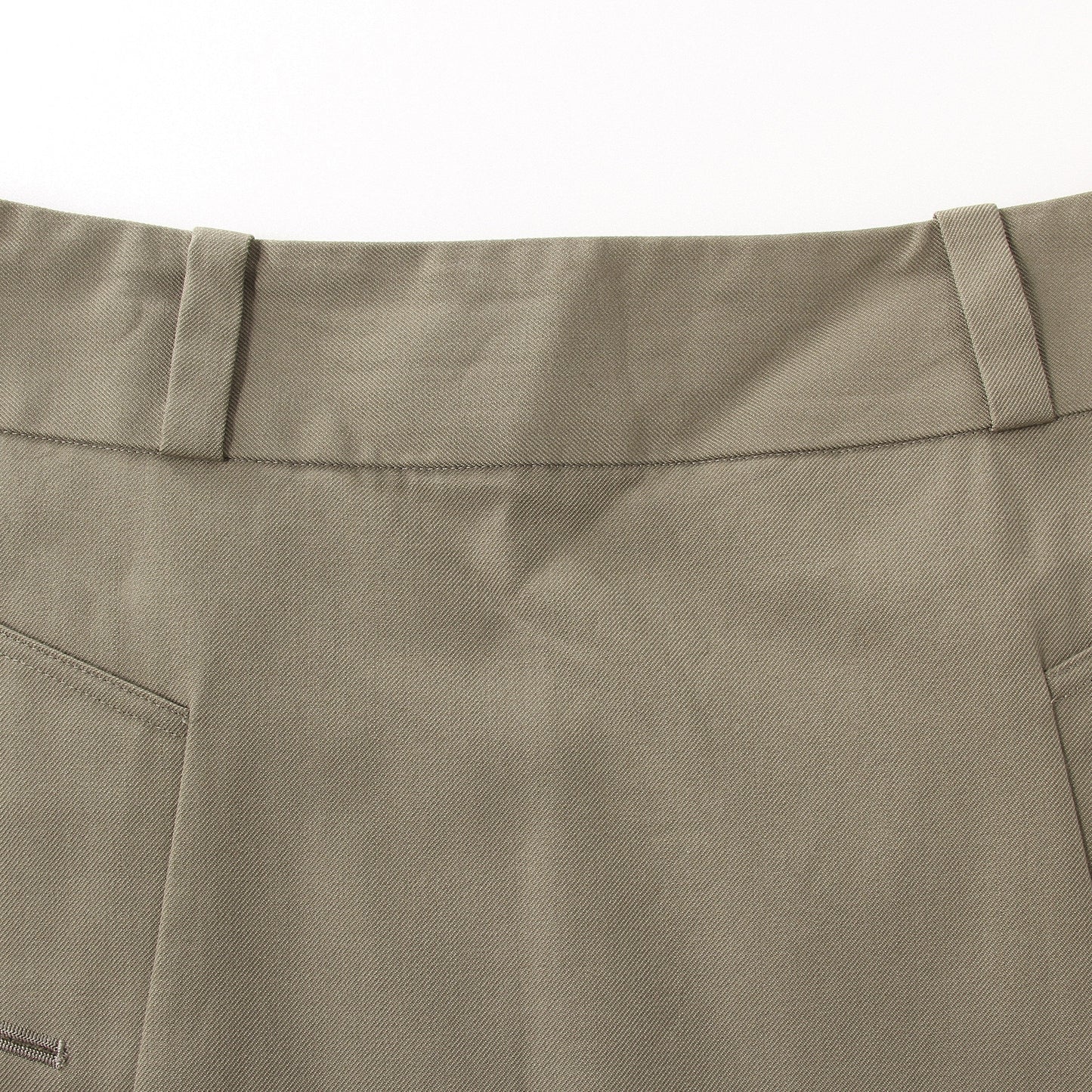 WOOL COTTON TWILL SKIRT