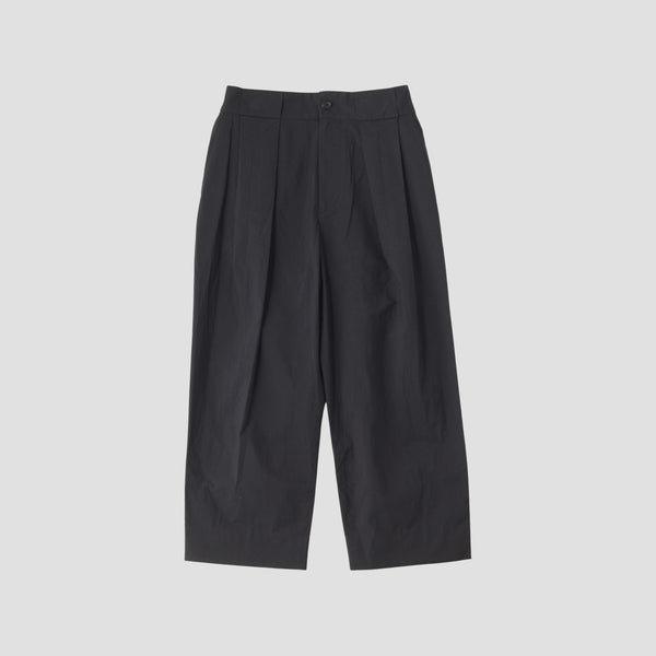 MATT COTTON SILK POPLIN TROUSERS