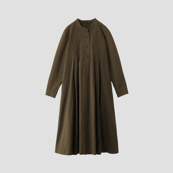 STIFF COTTON POPLIN DRESS