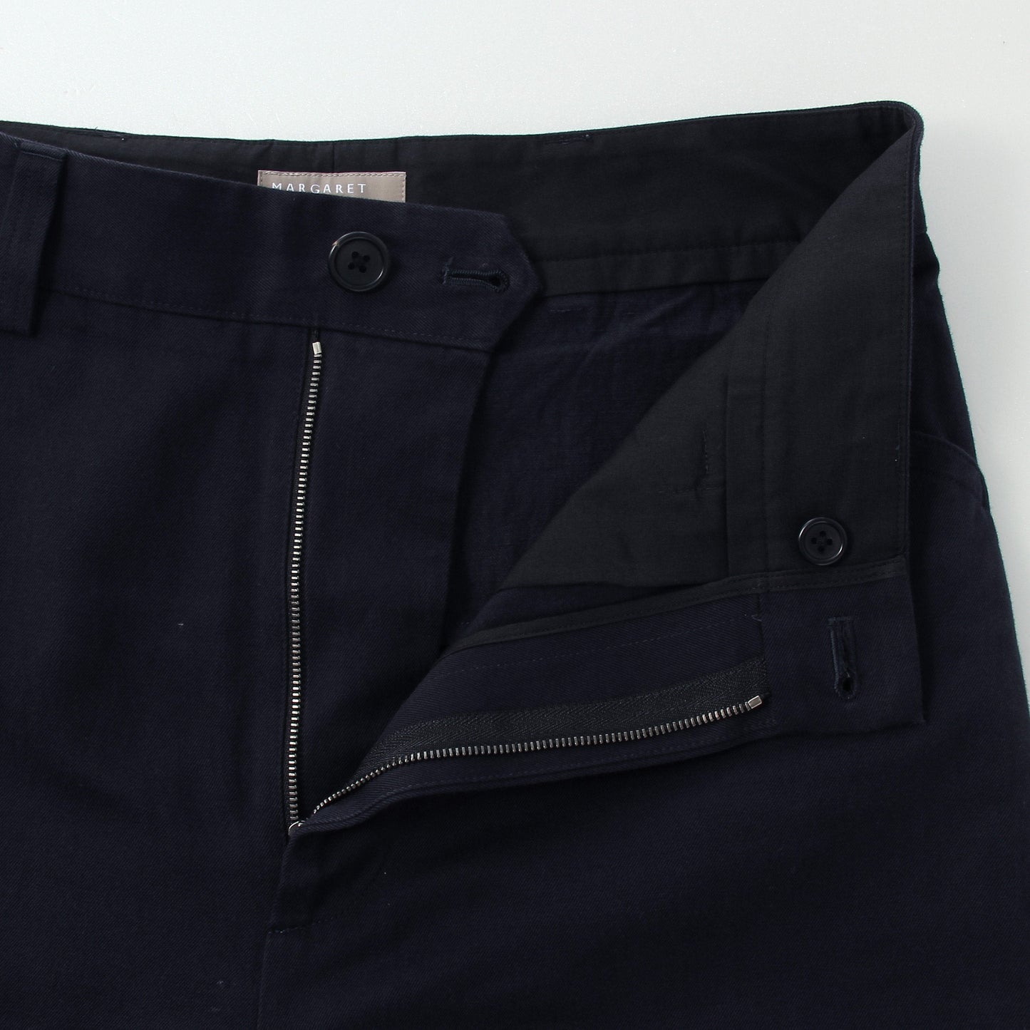 COTTON LINEN TWILL TROUSERS