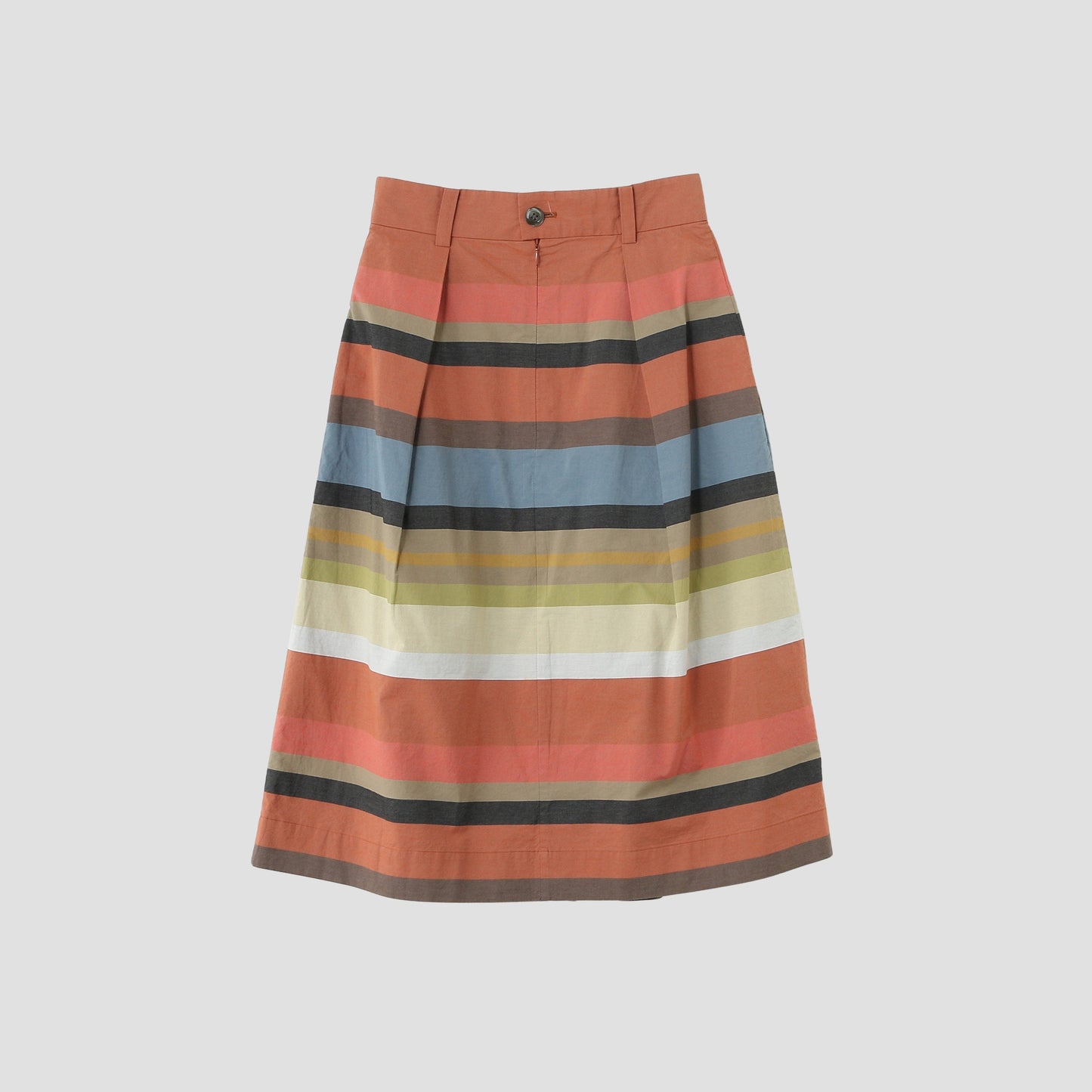 MULTI STRIPE COTTON SKIRT