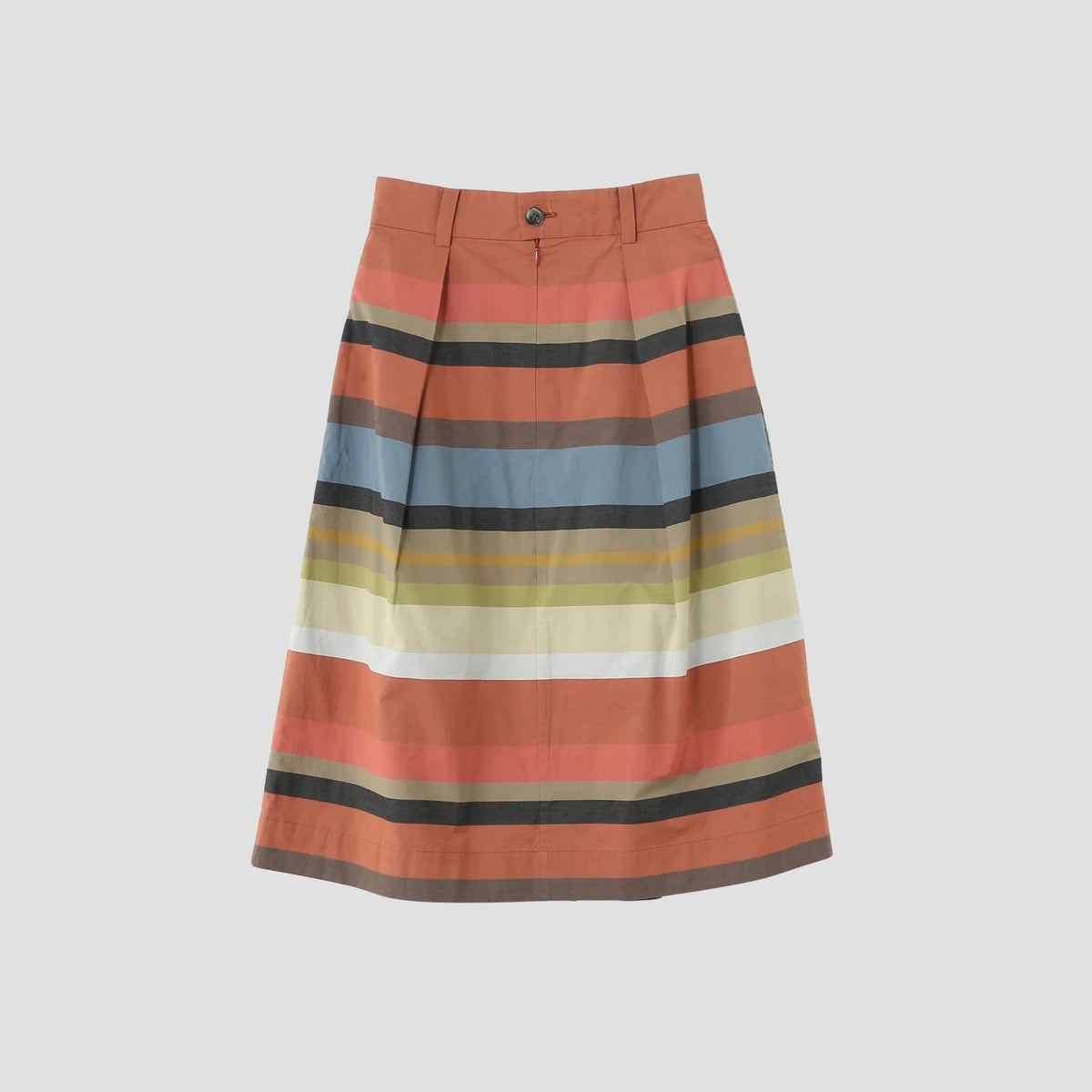 MULTI STRIPE COTTON SKIRT