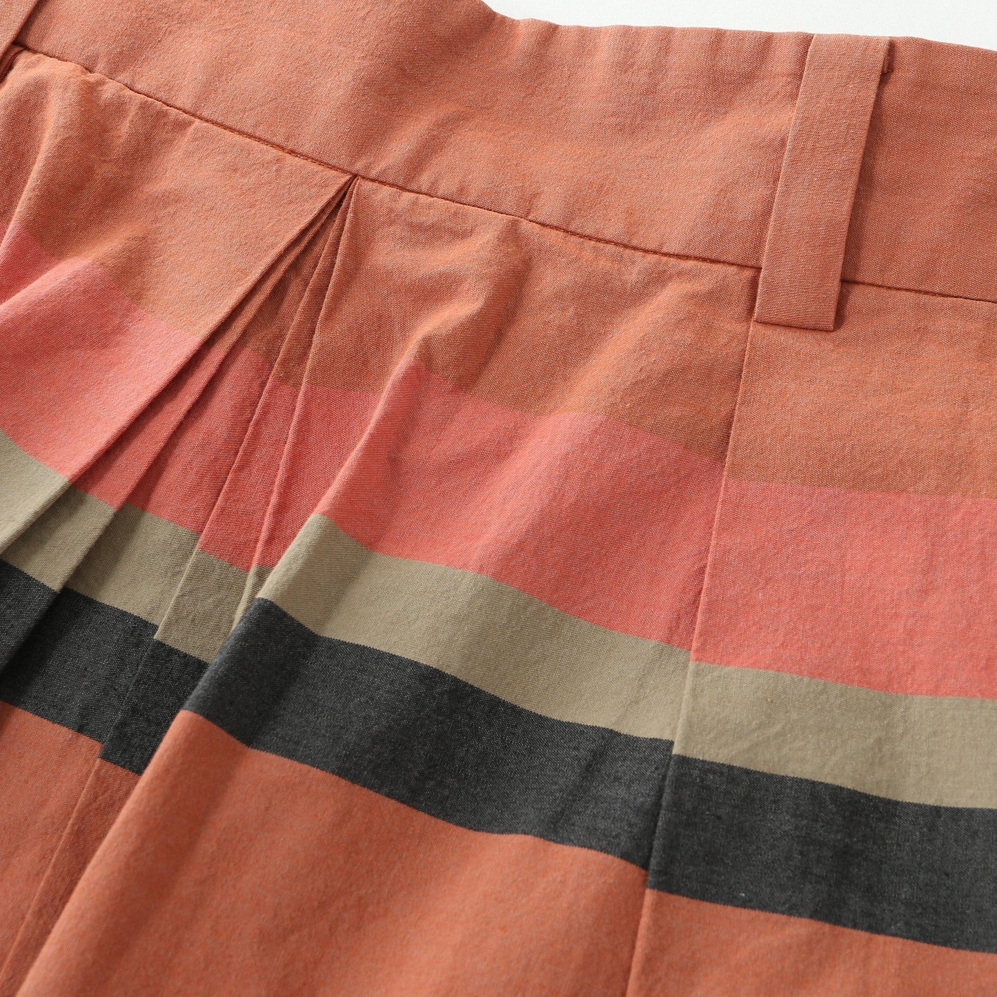 MULTI STRIPE COTTON SKIRT
