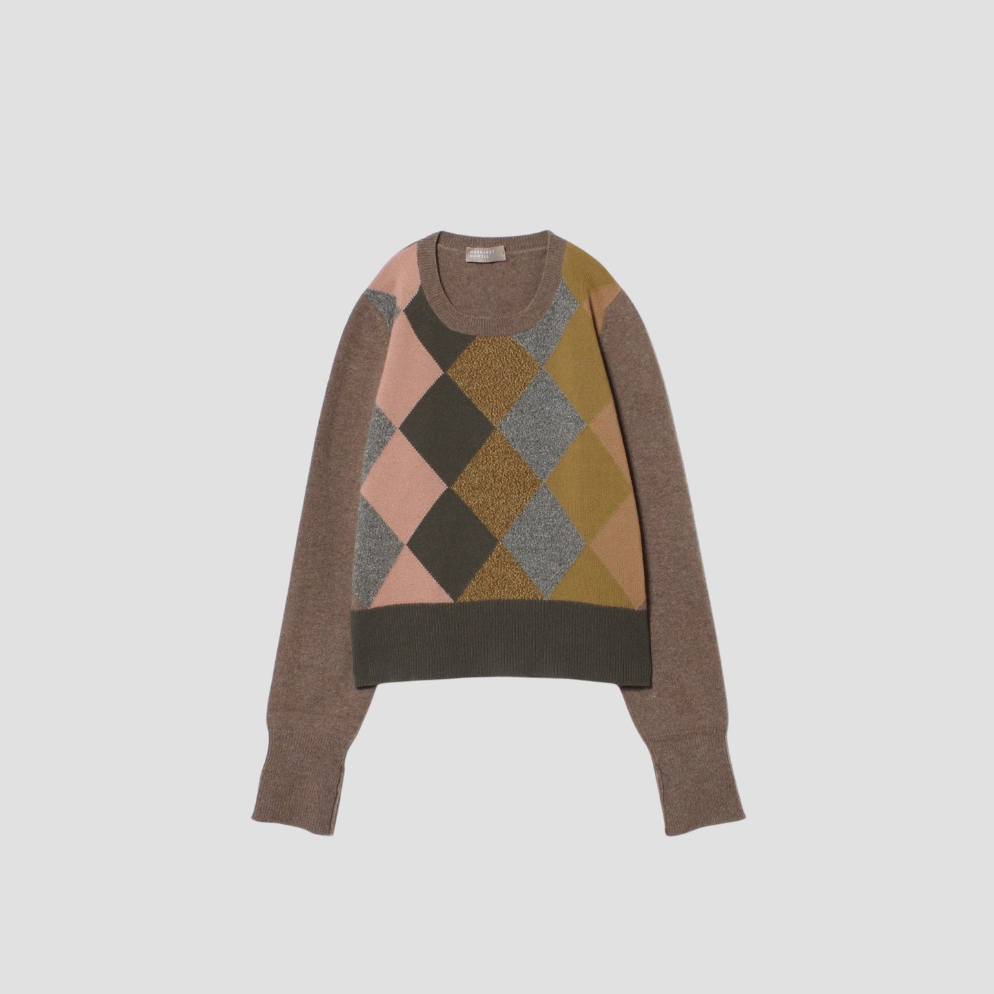 BOXY ARGYLE JUMPER KNIT