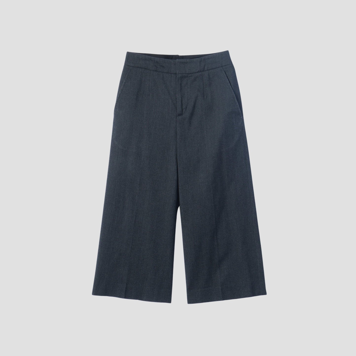 BRUSHED COTTON WOOL TROUSERS