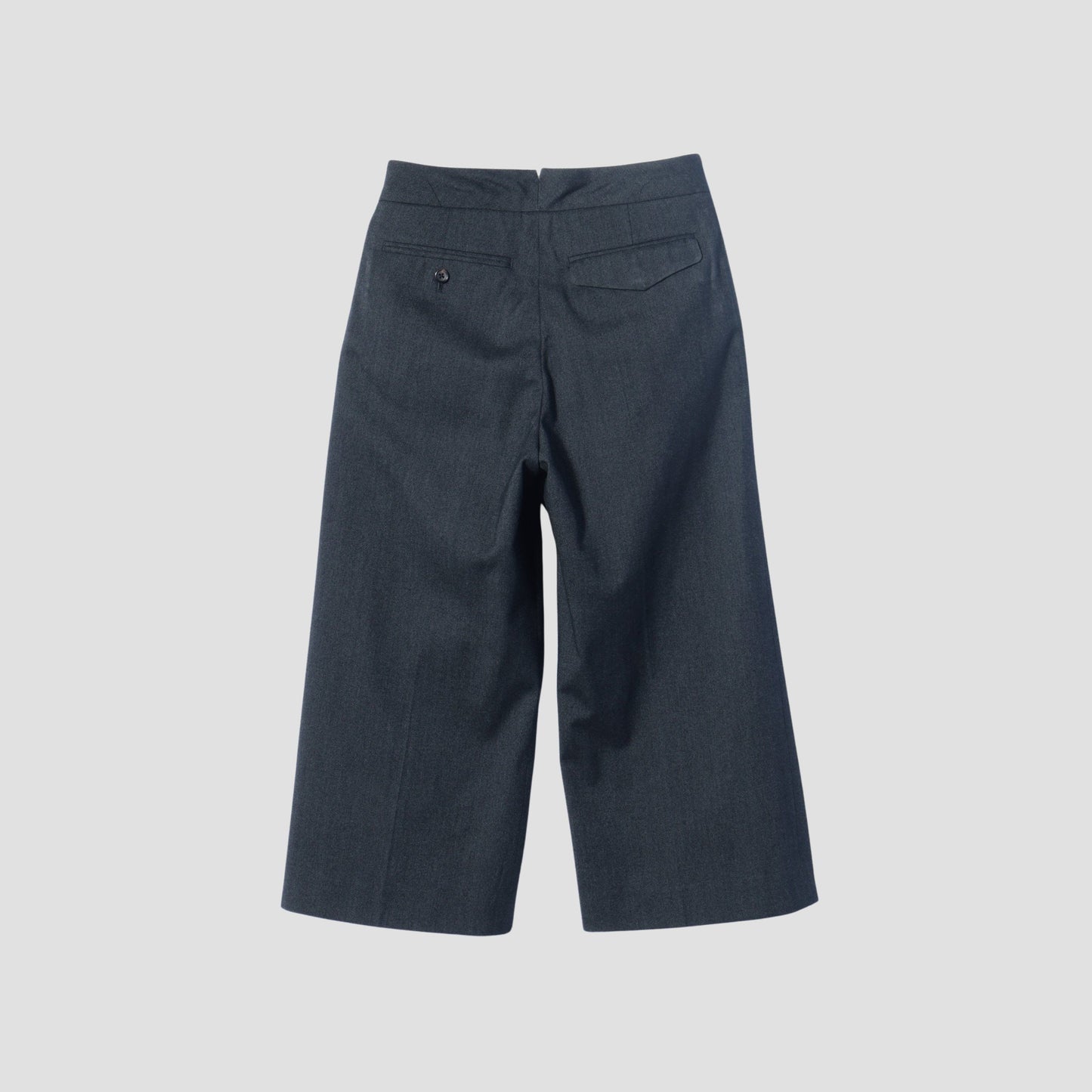 BRUSHED COTTON WOOL TROUSERS