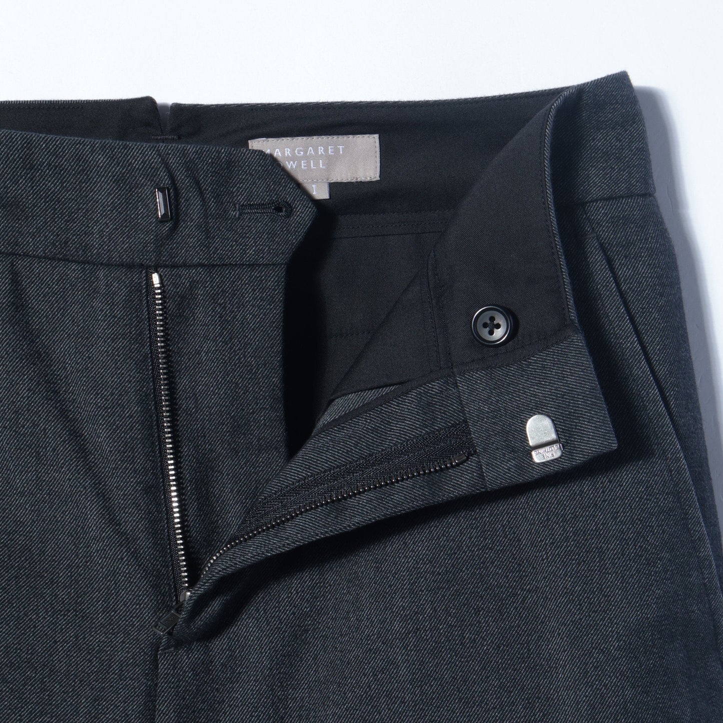 BRUSHED COTTON WOOL TROUSERS