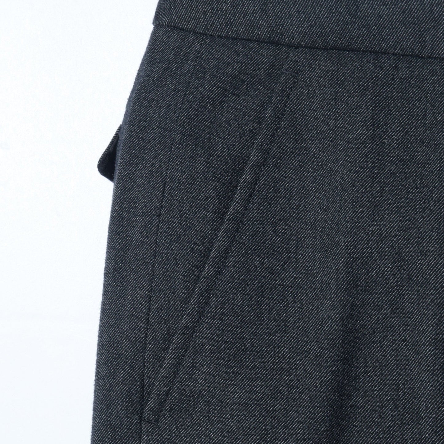 BRUSHED COTTON WOOL TROUSERS