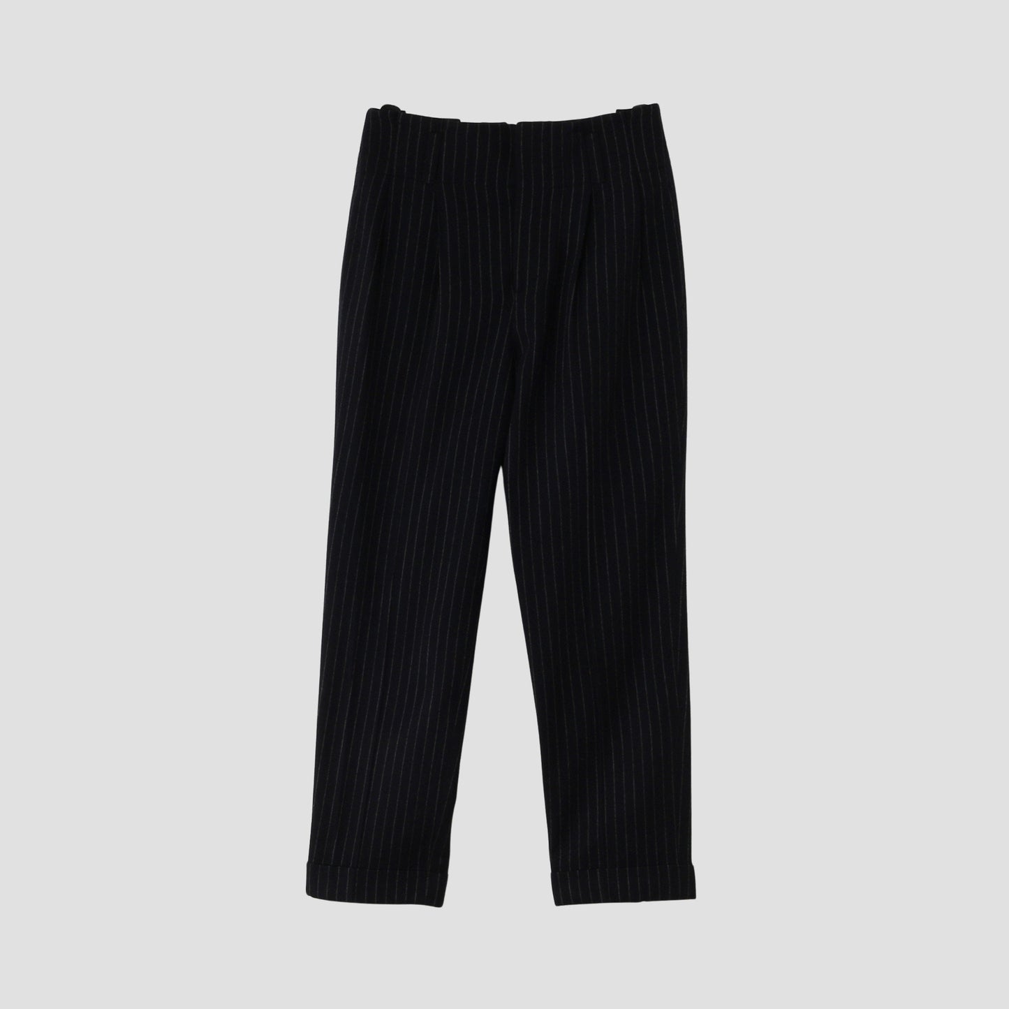 BROKEN STRIPE WOOL TROUSERS