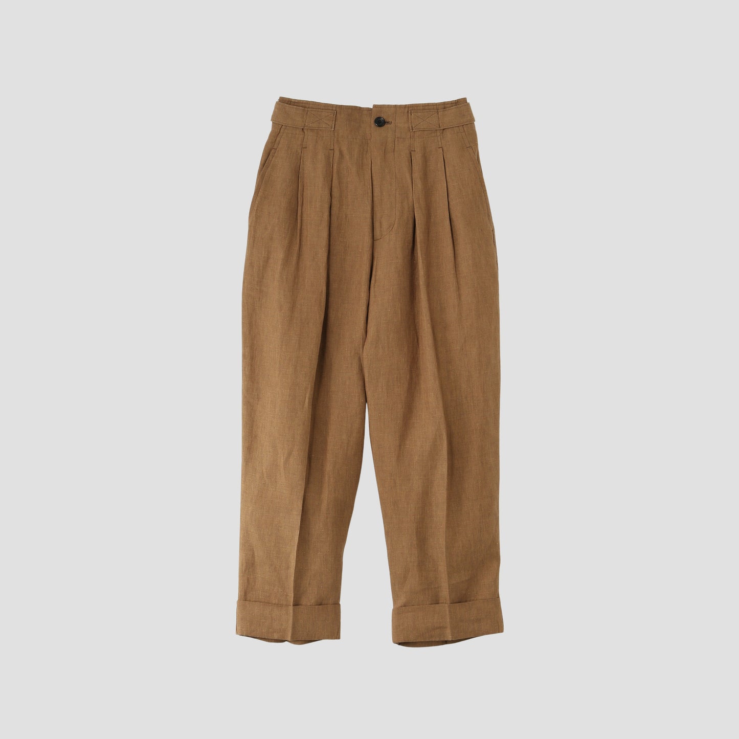 YARN DYED LINEN TROUSERS