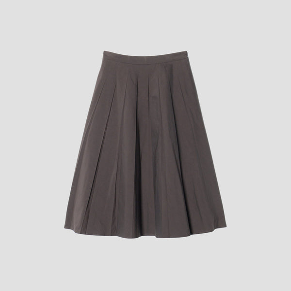 YARN DYE COTTON BLEND SKIRT