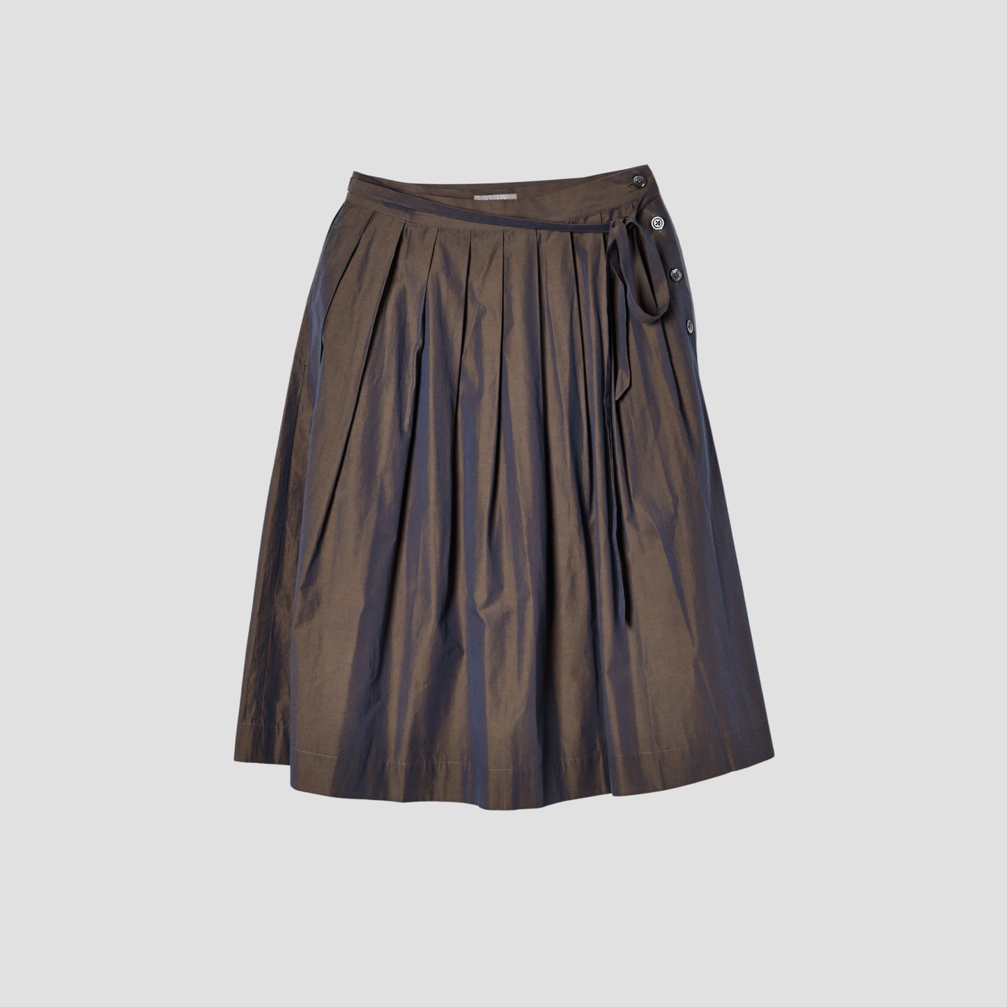 FINE COTTON CHAMBRAY SKIRT