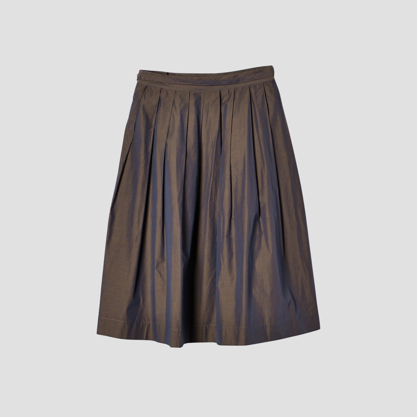 FINE COTTON CHAMBRAY SKIRT