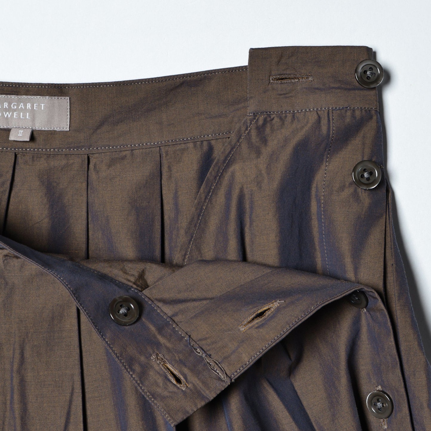 FINE COTTON CHAMBRAY SKIRT
