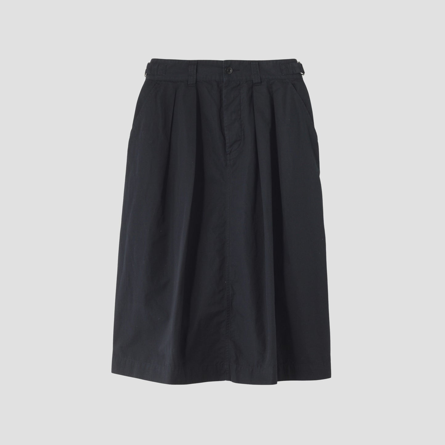 COTTON LINEN TOUGH POPLIN SKIRT